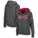 ���������� �ѡ��������������åȥ���� �������� ��ǥ����� Women's Charcoal Ohio State Buckeyes Arched Name Full-Zip Hoodie Charcoal