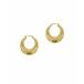 ɥ˥ ԥ ꡼ ǥ Domed Hoops Earrings Yellow Gold-Tone
