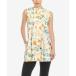�ۥ磻�ȥޡ��� ���åȥ��� �ȥåץ� ��ǥ����� Women's Floral Sleeveless Tunic Top White