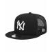 ˥塼 ˹ ꡼  Men's Black New York Yankees Trucker 9FIFTY Snapback Hat Black