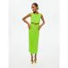 Υ塼 ԡ ȥåץ ǥ Women's Cut-Out Maxi Dress Green