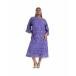 塼   ԡ ȥåץ ǥ Women's June + Vie Bell-Sleeve Lace Midi Dress Blue iris