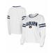 ���󥻥ץȥ��ݡ��� ���åȥ��� �ȥåץ� ��ǥ����� Concept Sport Women's White Auburn Tigers Borough French Terry Arch Over Long Sleeve Top White