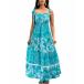 åץ ԡ ȥåץ ǥ Women's Sweet Side Tropical Maxi Beach Dress White