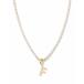֥å  衼 ͥå쥹硼ڥȥȥå ꡼ ǥ Gold Plated Isabella Mini Initial Tennis Chain Necklace Gold-F