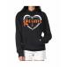������Х󥯥� �ѡ��������������åȥ���� �������� ��ǥ����� Women's Black San Francisco Giants Double Heart Fleece Pullover Hoodie Black