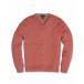 åȥСС ˥å&   Men's Marled Cashmere Vee Sweater Brick