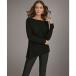   ˥塼衼 ˥å&  ǥ Women's Asymmetric Hem Cashmere Poncho Sweater Black