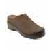   塼 ǥ Women's Kolia Round Toe Slip-On Casual Heeled Mules Dark Brown Suede