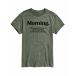 ֥ T ȥåץ  Men's Morning Short Sleeve T-shirt Green