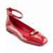 饬ե  塼 ǥ Women's Zyvia Logo Ankle Strap Flats Classic Red