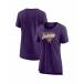 եʥƥ T ȥåץ ǥ Women's Branded Heathered Purple Los Angeles Lakers True Classics Tri-Blend T-shirt Heathered Purple