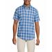 󥺥  ȥåץ  Men's Short Sleeve No Iron Twill Shirt Mariner blue plaid