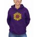 륨ݥåץ åȥ ȥåץ ǥ Women's Sunflower Word Art Hooded Sweatshirt Purple