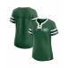 եʥƥ åȥ ȥåץ ǥ Women'sGreen New York Jets Lace-Up Bling T-Shirt Green