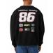 åȥ󥪥 ѡåȥ   Men's Box Fit Graphic Crew Sweater Black, 8 Trophy Series