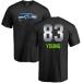 եʥƥ T ȥåץ  Seattle Seahawks NFL Pro Line by Fanatics Branded Personalized Midnight Mascot TShirt Black