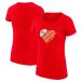 Х󥯥 T ȥåץ ǥ Kansas City Chiefs GIII 4Her by Carl Banks Women's Heart Graphic TShirt Red