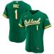 ʥ ˥ե ȥåץ  Oakland Athletics Nike Alternate Authentic Custom Jersey Kelly Green