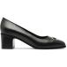 Ferragamo ե饬 ǥ ˡ Ferragamo Gancini Buckle Pumps Black (Women's) ڥ US_W_10.5