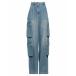 ELISABETTA FRANCHI ꥶ٥ե ǥ˥ѥ ܥȥॹ ǥ Jeans Blue