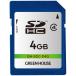  зеленый house GREEN HOUSE GH-SDC-D4G SDHC карта 4GB