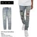 mnml Mini maru Denim брюки обтягивающий джинсы авария Denim стрейч повреждение обработка мужской бренд большой размер X214 STRETCH DENIM