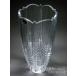 花器 花瓶 フラワーベース 容器 ブランド ボヘミアクリスタル BOHEMIA CRYSTAL 最高級レッドクリスタルガラス インテリア 工芸品 おしゃれ カット模様 25cm