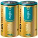  Fujitsu FDK длительные срок плюс одиночный 1 форма 2 шт LR20LP(2S) щелочные батарейки 