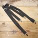 PELICAN USA clip type suspenders rubber black black America old clothes 090821aw188