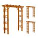  натуральное дерево производства арка 3 шт. комплект сборка тип Flex Pergola FLPG-R1900-3P ширина 1905x глубина 610x высота 2030mm дом стиль 