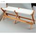  уличный стул Captain Stag CS Classics AID bench белый 