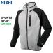 nisi спорт NISHI тренировочный Parker серый .× черный N78-111-7207 унисекс спорт наземный бег одежда 