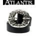 CHROME HEARTS Гиндза магазин Chrome Hearts 2 дюймовый Old ta long центральный штанга to кожа мужской серебряный SV925 size:40 чёрный 104663