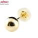  Gold серьги одна сторона уголок круг шар 5mm женский 10k k10 серьги-гвоздики First серьги 10 золотой простой .... распродажа sale