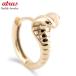  Gold обруч серьги . Cobra одна сторона уголок мужской обычно используя Gold 10k змея кольцо-змейка желтое золото k10.... бесплатная доставка распродажа sale