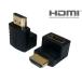 HDMIケーブル用 角度変換アダプタ  HDMI A 19P オス/ HDMI A 19P メス 90度【ネコポス送料無料】