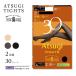 atsugi трико Atsugi TIGHTS 30 Denier свободно размер 2 пара комплект женщина женский защищающий от холода меры охлаждение предотвращение ходить на работу посещение школы холод . день .FP30702P