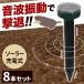 【朝だけ全品＋4％★0〜10時まで】 モグラ退治 モグラ撃退器 駆除 ソーラー式 動物撃退器 超音波 退治 モグラ対策 音波振動 屋外