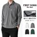 FIRSTDOWN thebasic рубашка-поло с длинным рукавом мужской стрейч kanoko воротник линия бесплатная доставка почтовый заказ YC