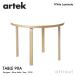 Artek Altec TABLE 90A стол Φ100cm ( толщина 4cm) береза материал настольный ( белый ламинирование ) ножек часть ( прозрачный Rucker ) дизайн :aruva*a Alto 