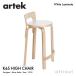 Artek Altec K65 HIGH CHAIR высокий стул K65 береза материал сиденье ( белый ламинирование ) ножек часть ( прозрачный Rucker отделка ) дизайн :aruva*a Alto 