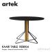 Artek ����ƥå� KAARI TABLE REB004 ����������110cm ŷ�ġ��֥�å������å��� HPL ���� �ʥ����륪���� �ǥ�����:���ʥ�������󡦥֥��å�