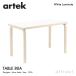 Artek Altec TABLE 80A стол 80A размер :120×60cm толщина 4cm настольный : белый ламинирование ножек часть : прозрачный Rucker отделка дизайн :aruva*a Alto 