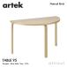 Artek Altec TABLE 95 стол W120cm( толщина 4cm)3шт.@ ножек береза материал настольный ( береза ) ножек часть ( прозрачный Rucker отделка ) дизайн :aruva*a Alto 
