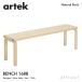 Artek Altec BENCH 168B bench 168B solid верх размер :150×35cm прозрачный Rucker отделка береза материал дизайн :Alvar Aalto