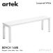 Artek Altec BENCH 168B bench 168B solid верх размер :150×35cm ho wai Tracker отделка береза материал дизайн :Alvar Aalto