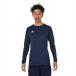 [1 пункт до почтовая доставка возможно ] [New Balance] New balance стрейч Crew длинный рукав внутренний рубашка (AMT55288)(NV) темно-синий [ посылать за товар ]