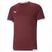 [1 пункт до почтовая доставка возможно ] [PUMA] Puma TEAM LIGA игра рубашка (705150)(09) темно-бордовый / Puma белый 