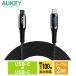 USB Type-C кабель модель C to модель C длина 2m модель PD внезапный скорость зарядка цифровой отображать 100W смартфон данные пересылка 480Mbps AUKEY CB-CC13L